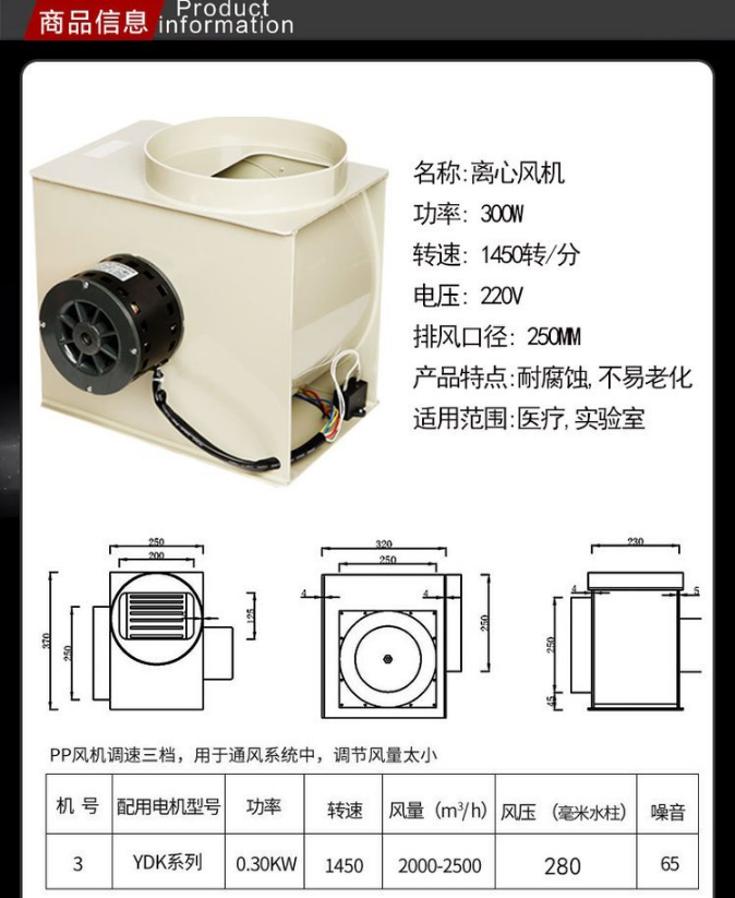 離心風(fēng)機詳情